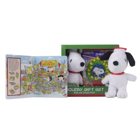 Peanuts Holiday Gift Set With Snoopy Plush & Christmas Book - Picture 2 of 4